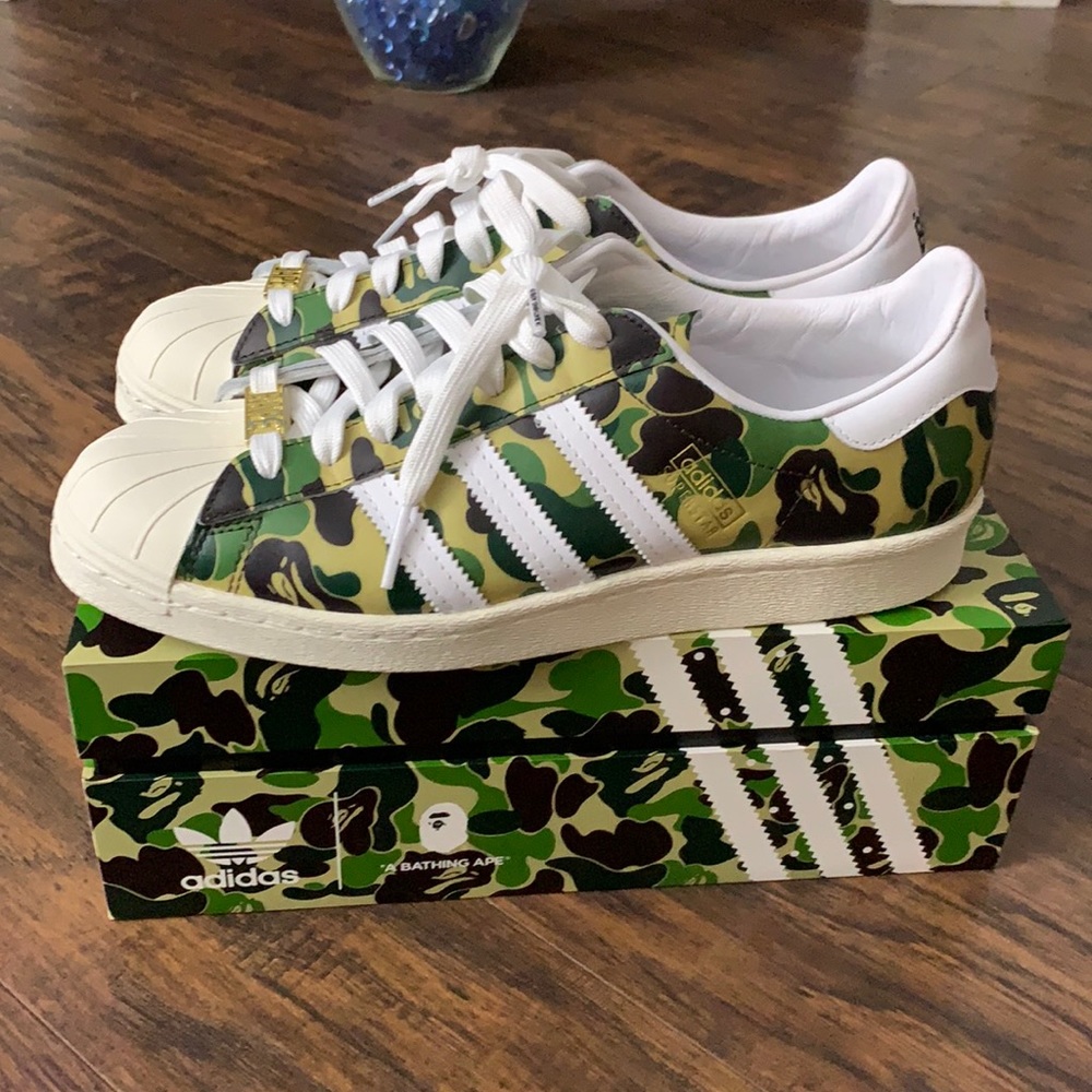 Bape x Adidas Superstars
